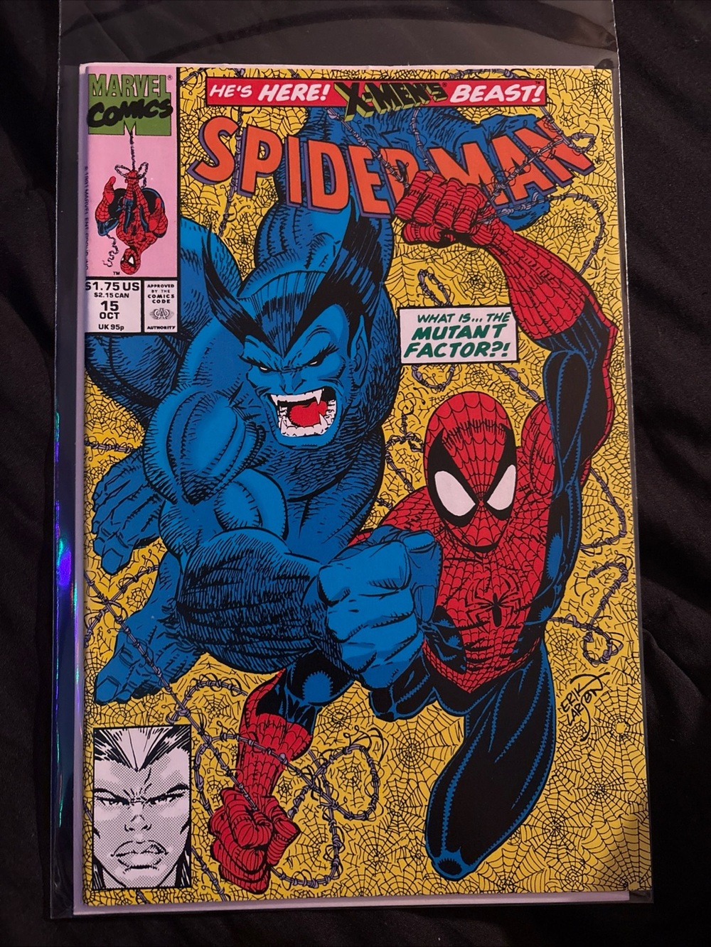 Marvel Comics SPIDER-MAN #15 X-Men’s Beast (1991)